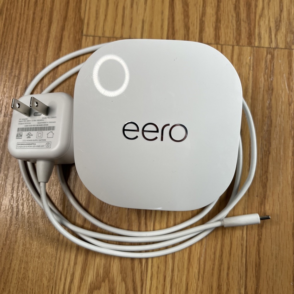 EERO R010001 6 Plus Dual Band Mesh Wi-fi System Router WHITE with Charger